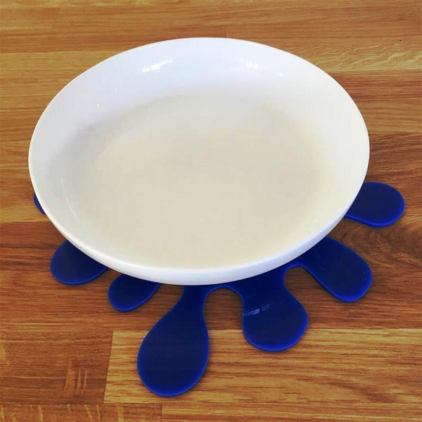 Splash Shaped Placemat Set - Blue