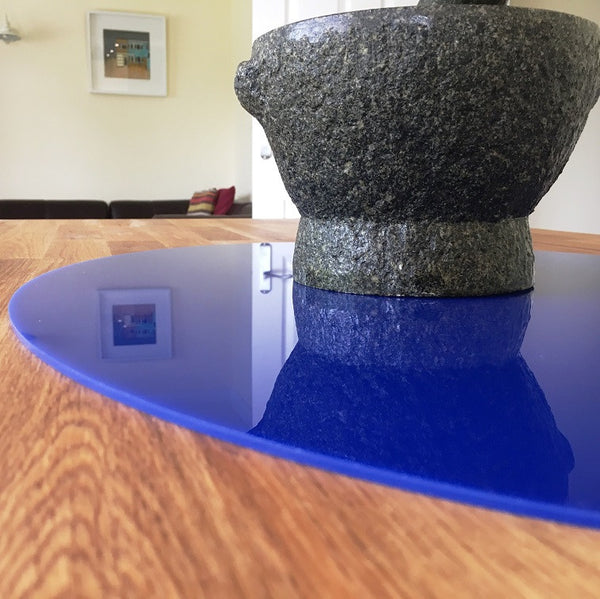 Oval Worktop Saver - Dark Blue