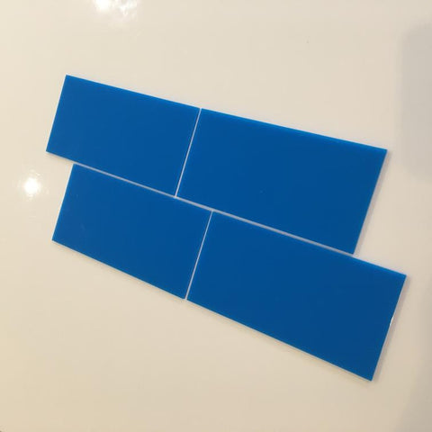Rectangular Tiles - Bright Blue