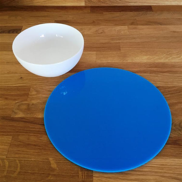Round Placemat Set - Bright Blue