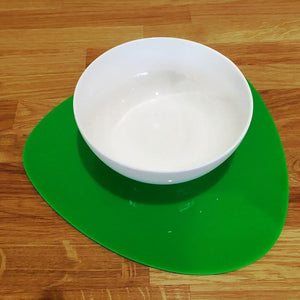 Pebble Shaped Placemat Set - Bright Green