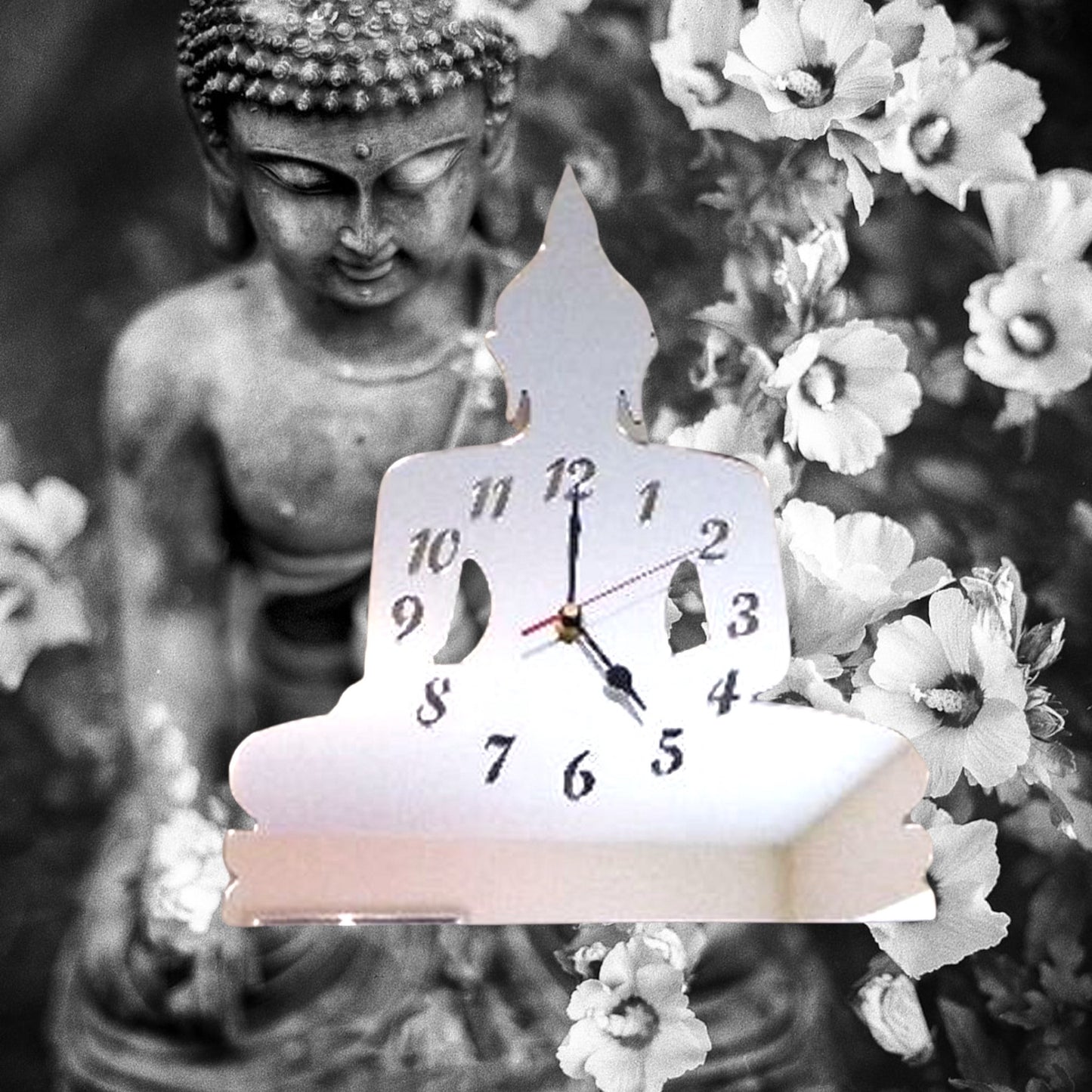 Buddha Shaped Clocks - Many Colour Choices