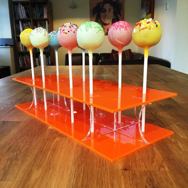 Cake Pop Stand Rectangle - Orange