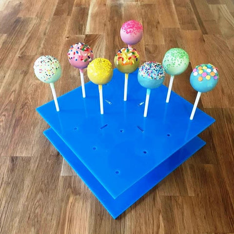 Cake Pop Stand Square - Bright Blue