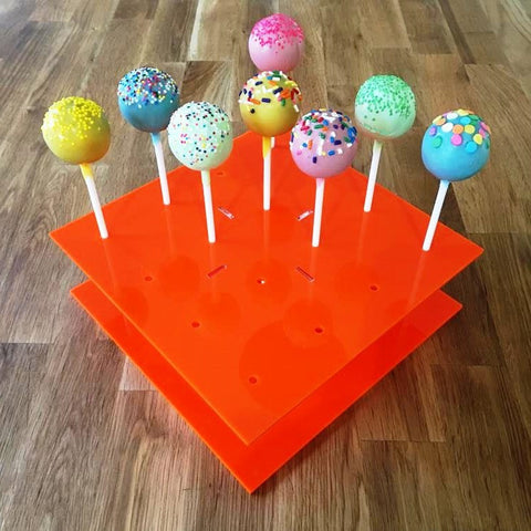 Cake Pop Stand Square - Orange