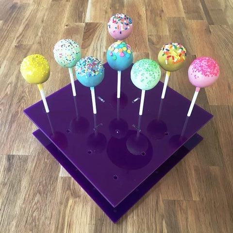 Cake Pop Stand Square - Purple