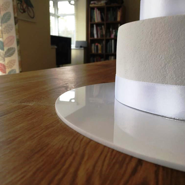 Round Cake Board - White