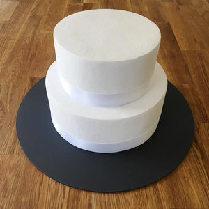 Round Cake Board - Graphite Grey