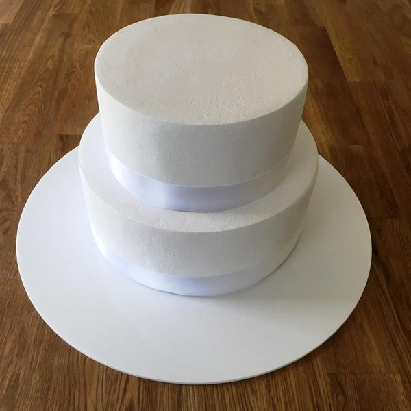 Round Cake Board - White