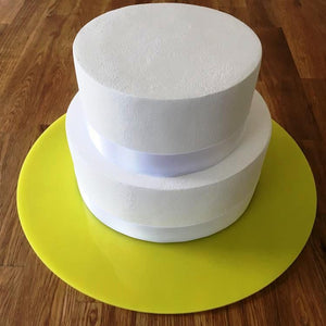 Round Cake Board - Yellow