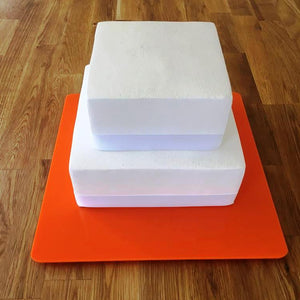 Square Cake Board - Orange