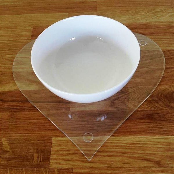 Heart Shaped Placemat Set - Clear