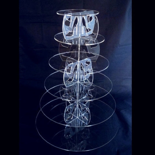 Six Tier High Heel and Heart Design Round Cake Stand