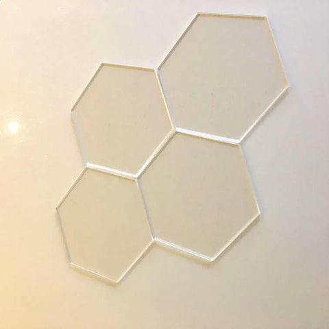 Hexagon Tiles - Clear