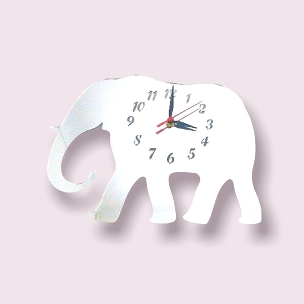 Elephant Shaped Clocks - Many Colour Choices