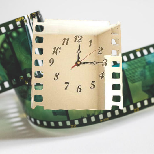 Film Strip Shaped Clocks - Many Colour Choices