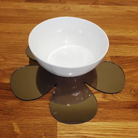 Daisy Shaped Placemat Set - Bronze Mirror