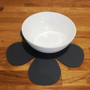 Daisy Shaped Placemat Set - Graphite Grey