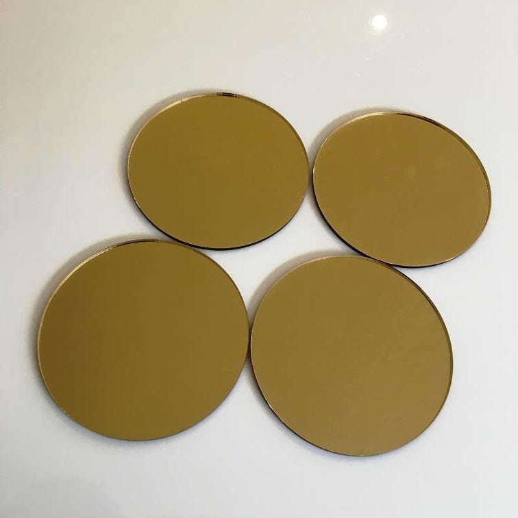 Circular Tiles  - Gold Mirror