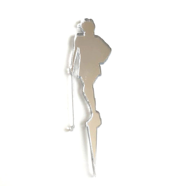 Golfing Lady Cake Toppers