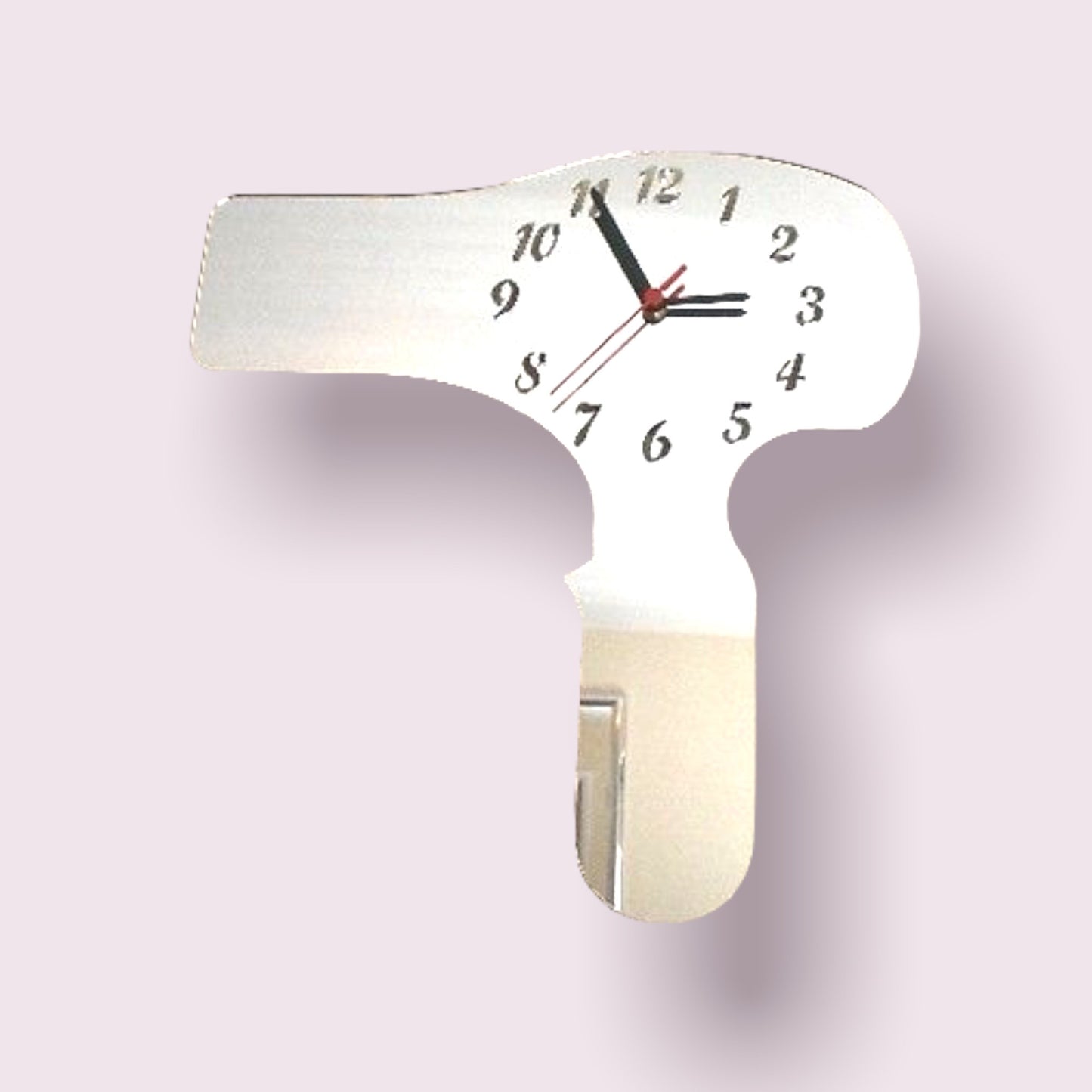 Hairdryer Shaped Clocks - Many Colour Choices