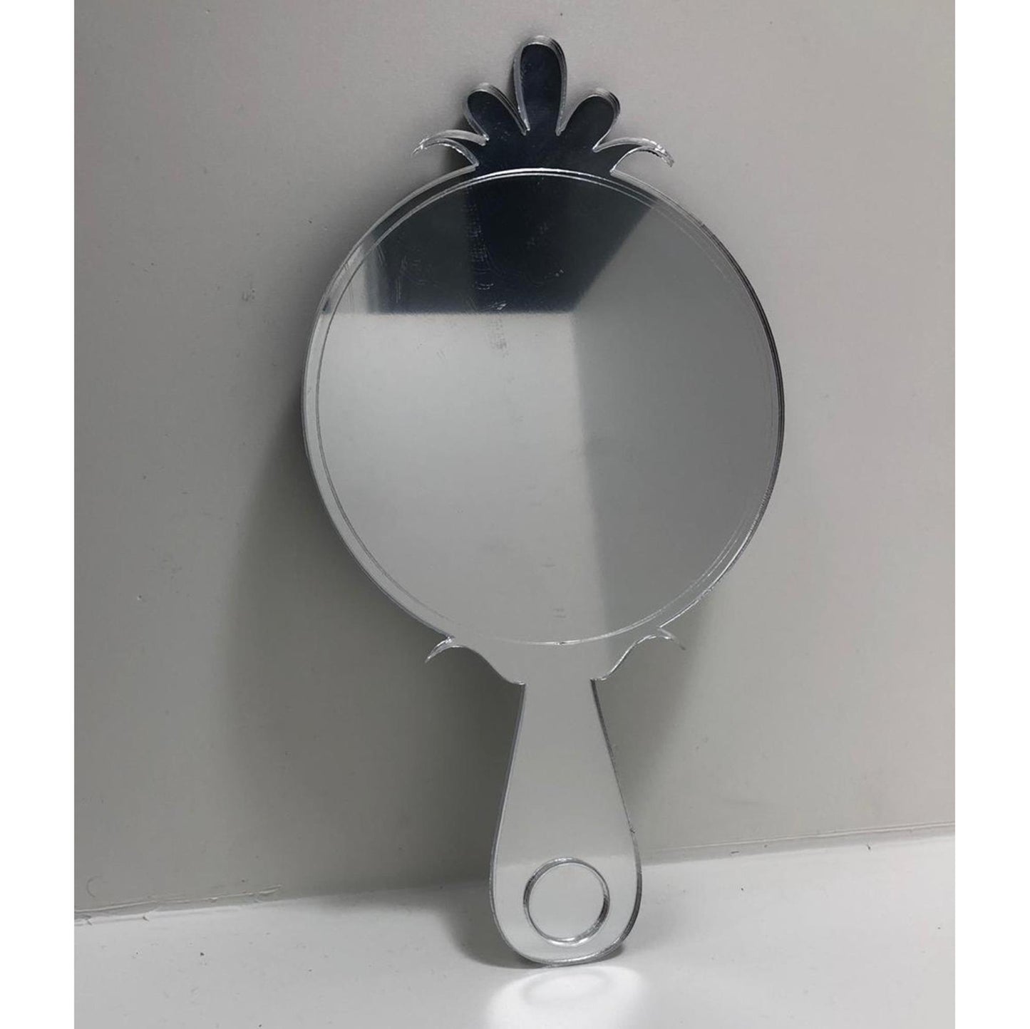 Arts and Crafts Round Hand Held Mirror