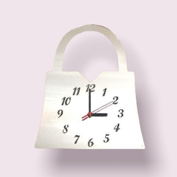 Handbag Shaped Clocks - Many Colour Choices