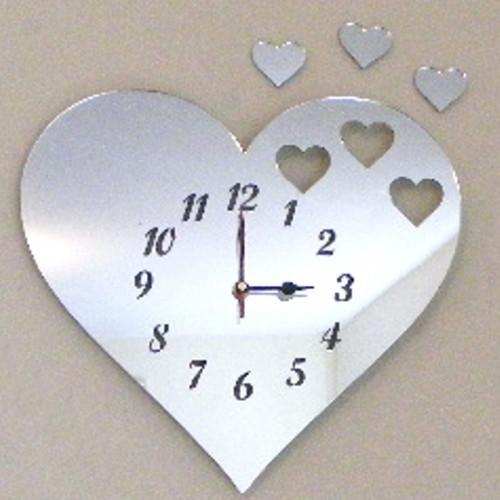 Hearts out of Heart Shaped Clocks - Many Colour Choices