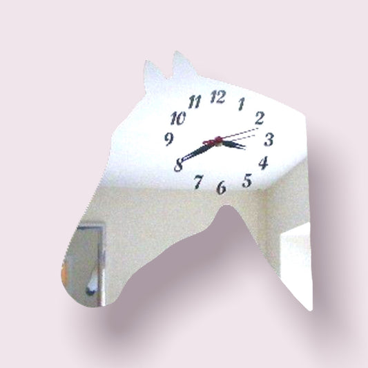 Horses Head Shaped Clocks - Many Colour Choices