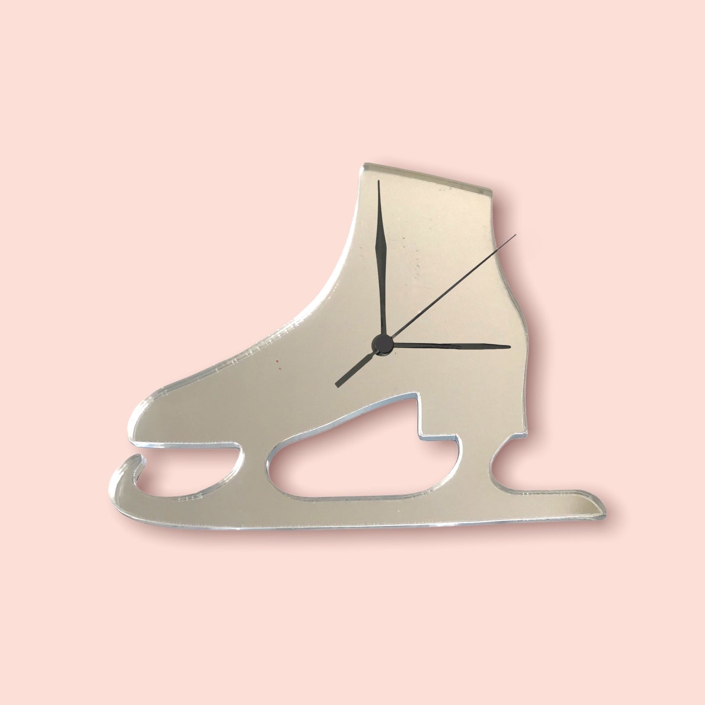 Ice Skates Shaped Clocks - Many Colour Choices