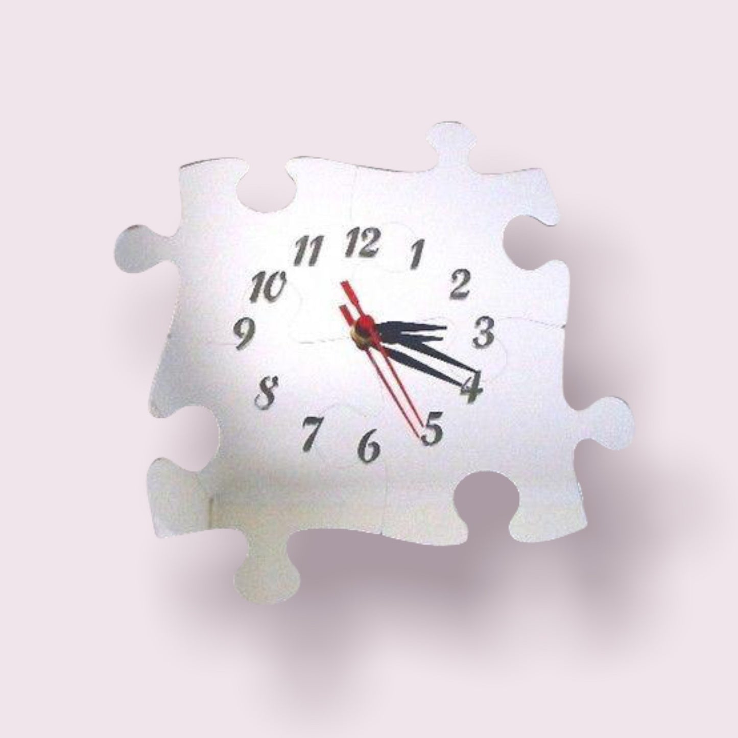 Jigsaw Shaped Clocks - Many Colour Choices