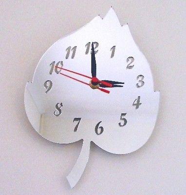 Leaf Shaped Clocks - Many Colour Choices