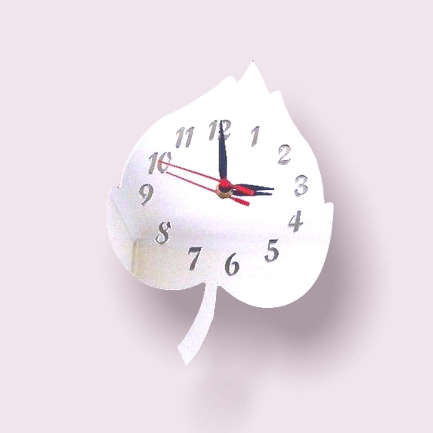 Leaf Shaped Clocks - Many Colour Choices