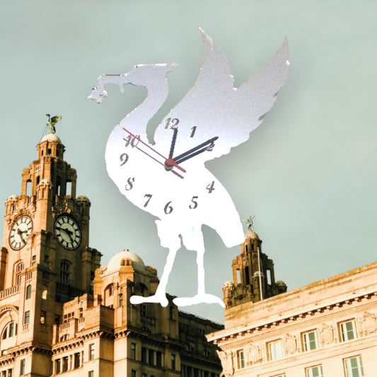 Liver Bird (LFC) Shaped Clocks - Many Colour Choices