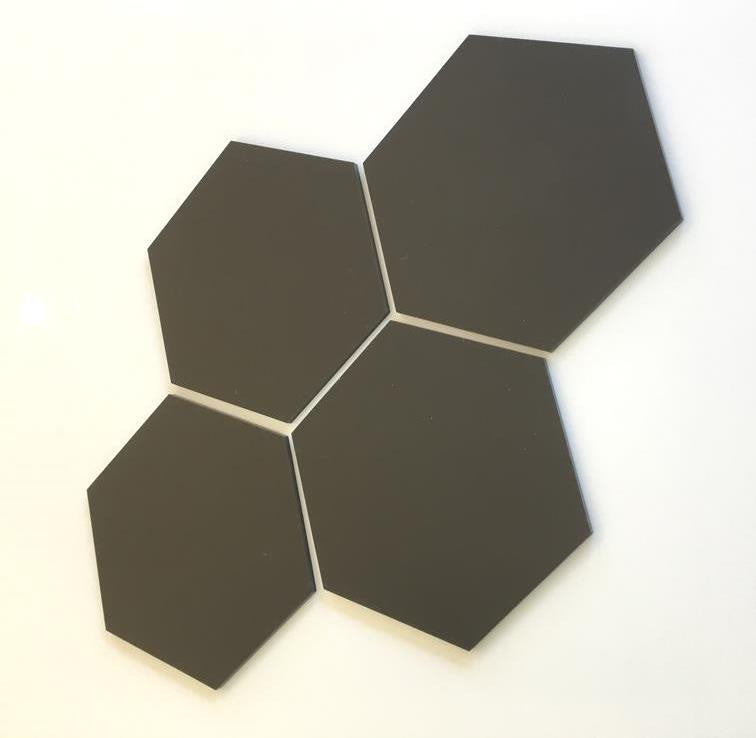 Hexagon Tiles - Mocha Brown