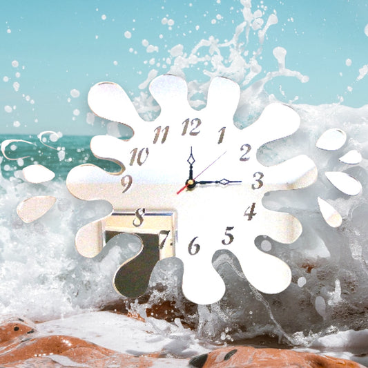 Splash Shaped Clocks - Many Colour Choices