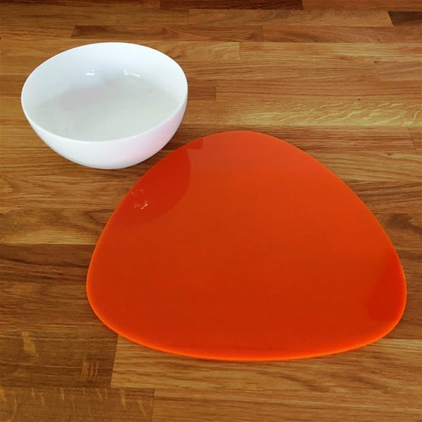 Pebble Shaped Placemat Set - Orange
