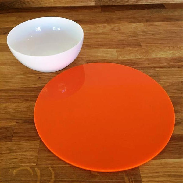 Round Placemat Set - Orange