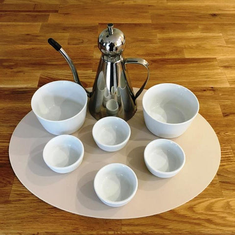 Oval Serving Mat/Table Protector - Latte Matt
