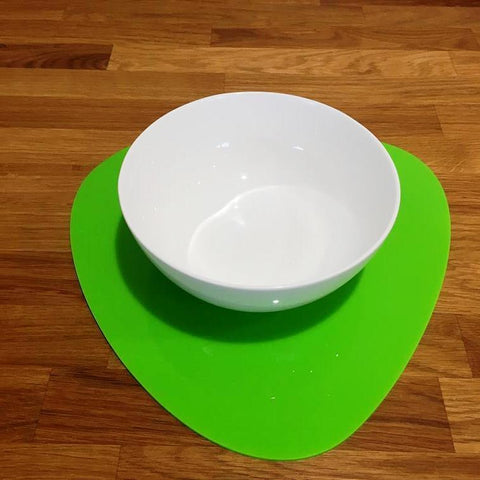 Pebble Shaped Placemat Set - Lime Green