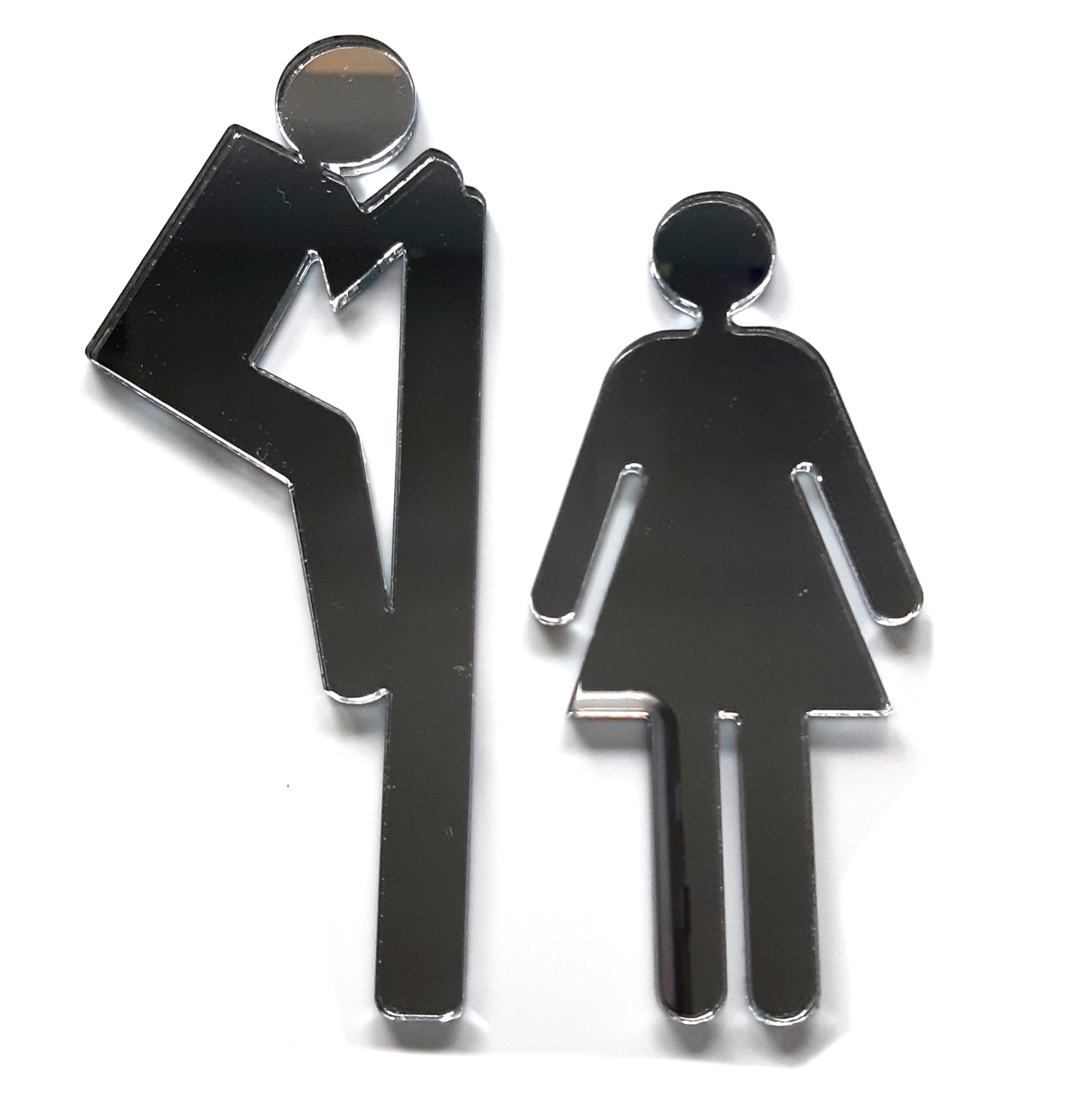 Peeping Male & Female Toilet Door Signs
