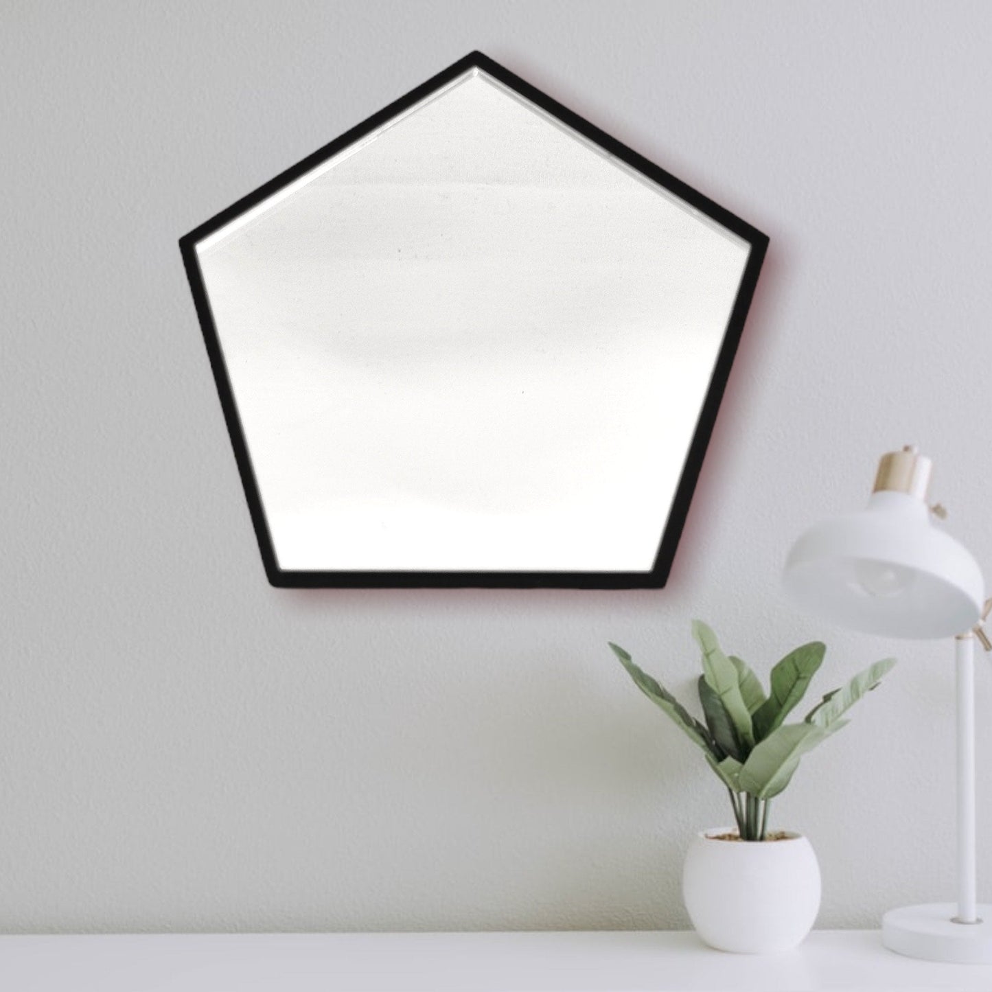 Pentagon Mirror Acrylic Frame