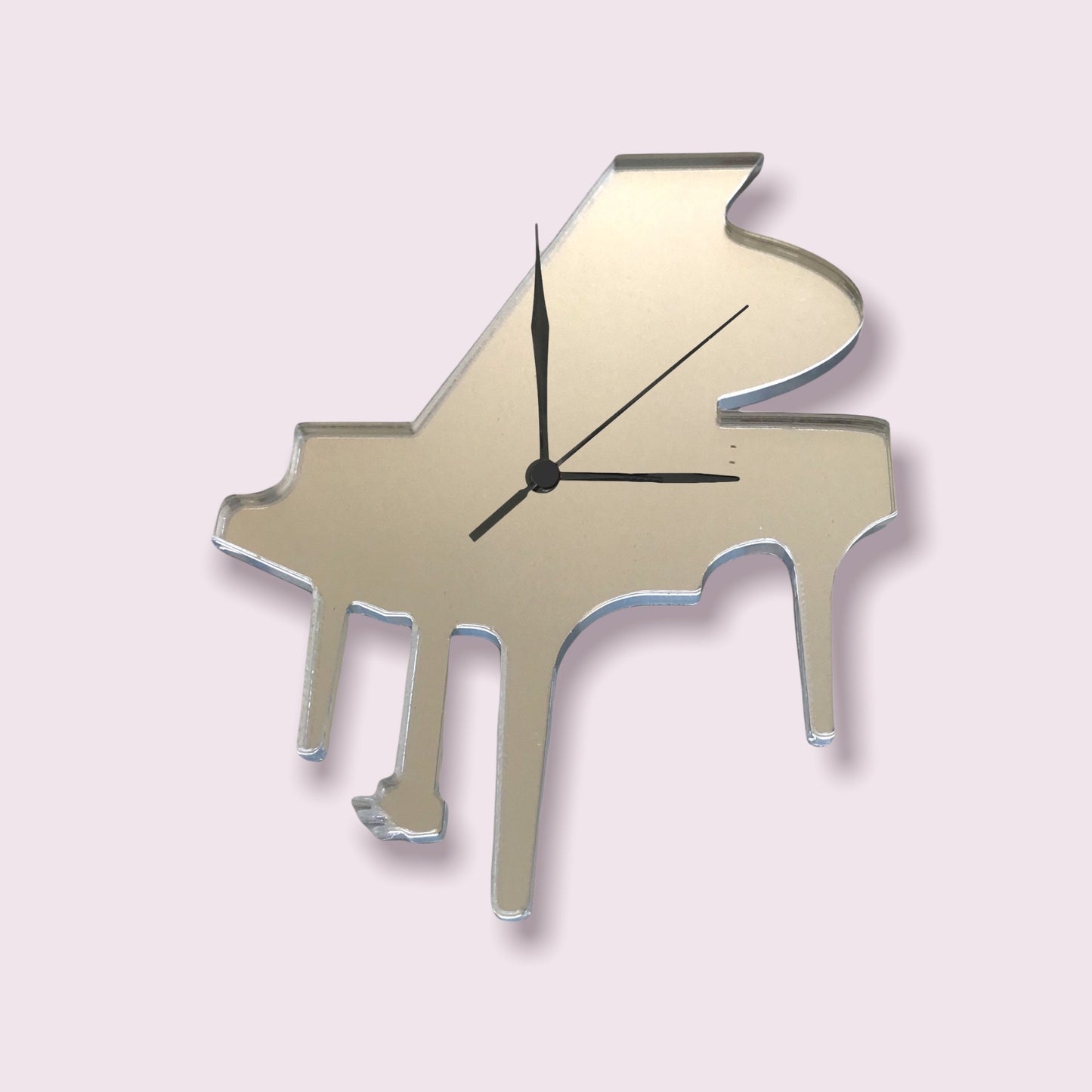 Grand Piano Shaped Clocks - Many Colour Choices