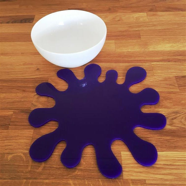 Splash Shaped Placemat Set - Purple