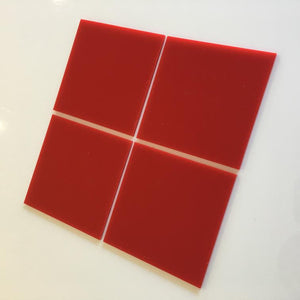 Square Tiles - Red