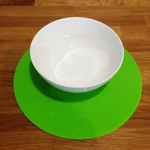Round Placemat Set - Lime Green