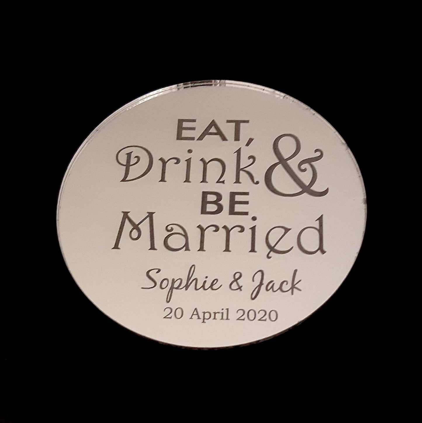 Wedding Coaster Mirror Set