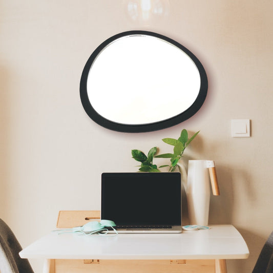 Pebble Round Mirror Acrylic Frame