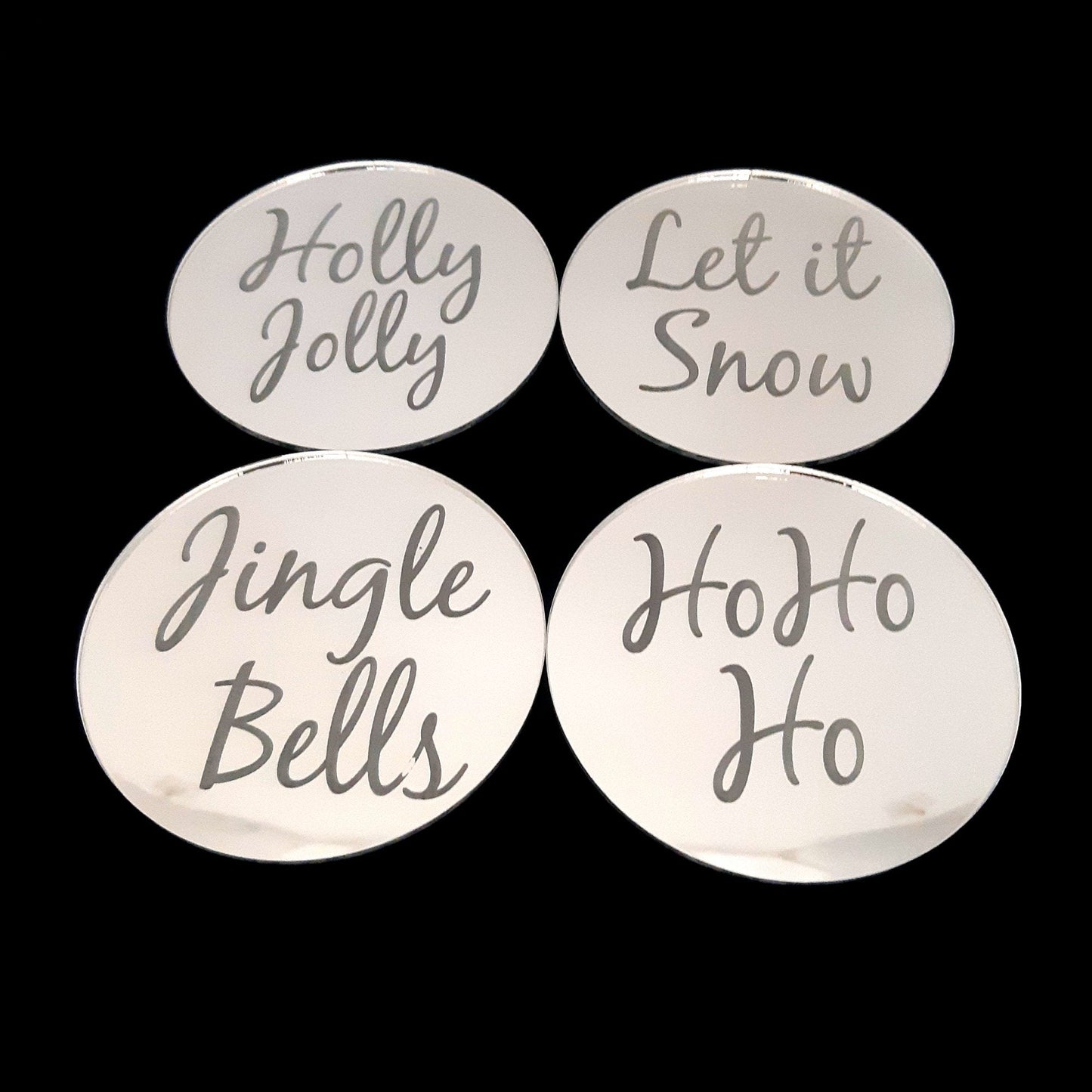 Christmas Coaster Mirror Sets