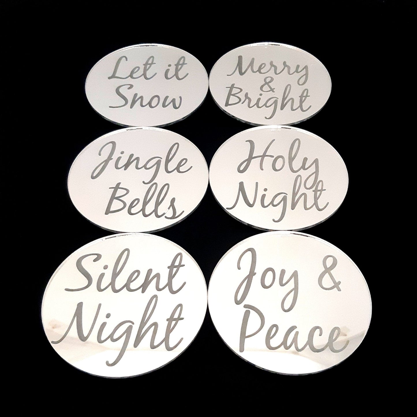 Christmas Coaster Mirror Sets